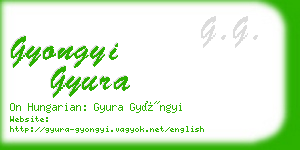 gyongyi gyura business card